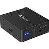 Portta Audio Switch SPDIF Toslink 2 Port 2 Ingressi 1 uscita Digital Optical Commutatore switcher con telecomando IR per PS3 DVD Player Amplificatore