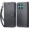 KENHONER Custodia per Motorola Edge 60 Fusion/Edge 60 Cover, Nero