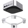 Gobesty Supporto per Mac mini M4, Supporto in Alluminio per Mac mini M4 e M4 Pro, Mac Mini M4 Supporto Raffreddamento Migliorato, Accesso al Pulsante di Accensione, Antiscivolo (Argento)