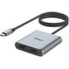 fairikabe Splitter Hub da USB C a Dual DisplayPort MST, Doppio adattatore USB 4K 60Hz da tipo C a 2X DisplayPort 1.2 per PC laptop Windows, compatibile con Thunderbolt 3