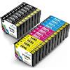 Q-image 16XL Cartucce Compatibile con Epson 16XL 16 XL Cartucce d'inchiostro | Compatibile per Cartucce Epson wf 2630 WF-2760 WF-2510 WF-2530 WF-2520 WF-2540 WF-2750 WF-2660 WF-2650 WF-2010 (20-Pack)