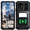 AGM G3 5G Rugged Smartphone Android 15 Telefono Indistruttibile,24(12+12) GB,512GB+1TB TF, 6,72 120Hz,64MP+50MP+2MP Visione Notturna,IP68/IP69K e MIL-STD-810H/Luce Da Campeggio/Dual SIM/NFC