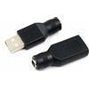 Panlouting 2 Pack | Adattatore USB a DC 5.5 x 2.1mm | USB 2.0 Maschio Femmina a Connettore DC5521