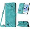 Mo-Beauty Custodia per iPod Touch 7/6 / 5, PU Pelle Portafoglio Flip Custodia a tracolla [Supporto] [Scomparto per carte] [Chiusura Magnetica] Cover per iPod Touch 7 - Verde