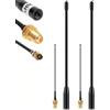Meshnology Confezione da 2 antenne 868 MHz, guaina da 10 dBi per antenna Mesh tastic LoRa Long Range Soft Whip, 17 cm, connettore Omni SMA nero