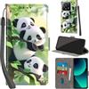PHINIENLAND Cover per Xiaomi 13T / 13T Pro PU Pelle Custodia Flip Panda