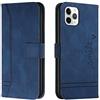 Bravoday Cover per iPhone 11 PRO, Flip Custodia in Pelle PU Portafoglio Custodia per iPhone 11 PRO, con Slot per Schede, Blu