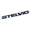 Alfa Romeo SCRITTA STEMMA ALFA ROMEO STELVIO NERO LUCIDO ORIGINALE POSTERIORE logo SIGLA FREGIO