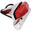 Baceyong motociclo LED fanale posteriore, fanale posteriore indicatori LED luce targa posteriore adatta per motociclette fuoristrada cruiser