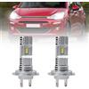 NSLUMO lampadine faro LED H7 per C/itroen C1 C3 C4 C5 DS3 DS4 DS5 C4 | Picasso C8, anabbaglianti/abbaglianti, 6000K bianco xenon, 1860 CSP, kit LED mini senza ventola, plug-and-play 2PCS