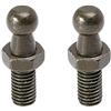 X AUTOHAUX - Set di 2 perni a sfera per auto, 10 mm, M8 x 15 mm, colore: Nero