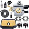 Hippotech 1137-120-0606 Carburatore compatibile con motosega Stihl MS193T MS193 adatto a Zama 805a Carb MS193TC MS194 MS194T con kit filtro aria filtro olio