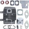 AUMEL 34mm Kit guarnizione anello perno pistone cilindro per Stihl FS75 FS80 FS85 FC75 FC85 FH75 FR85 HL75 HL75K HT70 HT75 KA85 KR85 KW85 SP81 SP85 Trimmer Sostituire # 4137 020 1202.