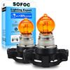 SOFOC-PY24W Luce di direzione anteriore automobilistica Luce di posizione Luce diurna etc 12V 24W Giallo ambra 2Pcs
