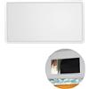 Mikiuly Specchietto Retrovisore Interno Auto, Specchio Cosmetico Con Aletta Parasole Autoadesiva, Accessorio Decorativo in Acciaio Inox per il Trucco, 1PC