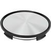 A ABSOPRO Coprimozzo 63mm Argento Nero Per Auto/SUV/Camion - 1pc