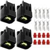 SG Store 4 set di connettori per bobina di accensione a 2 pin per moto, kit di riparazione, compatibile con Suzuki, compatibile con Yamaha