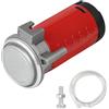 LALAGO Compressore Aria Tromba Rosso 12V 150dB, Air Pump Pompa ad D'aria Clacson Cromato, Motore per Clacson per Qualsiasi Tromba D'aria Camion Van Barche ect