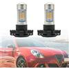 NSLUMO Indicatore faro anteriore a LED Lampadine PY24W Per Alfa Ro.meo Giulietta 940 Giulia 952 Stelvio 949 4C PY24W Led Ambra Indicatore di direzione Frecce Laterali