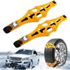 Fairypeach Catene Auto, 2Pcs Catene da Neve, Fascette da Neve per Pneumatici con Larghezza Compresa Tra 165-275 mm, per Maggior Parte Delle Auto e Camion