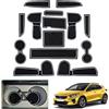 GAFAT Compatibili con Kia Ceed Proceed/XCeed GT Line 2018-2025 2026 Tappetini Antiscivolo, Tappetino in Gomma per Console Centrale, Portabicchieri, Cuciture Porta, Accessori Ceed XCeed (Bianco)