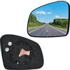 Convitex Vetro specchio per TWINGO 3 2014-2024, specchietto retrovisore esterno in vetro per FORTWO/FORFOUR 2014-2021, sinistro, riscaldabile, asferico