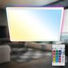 B.K.Licht Pannello LED 42x42 cm - 22W, 3000lm, dimmerabile, telecomando, CCT, RGB, bianco