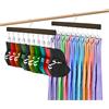 LMSAWK 2 Pezzi Organizzatore Cappelli, Organizzatore Leggings per Armadio, Appendiabiti in Legno Girevole a 360° con 20 Clip, Mascherine, Asciugamani, Guanti (Vintage)