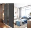YourCasa Divisorio sospeso, elemento di design accattivante e decorativo per ogni stanza, paravento trasparente alla luce, da 120 x 240 cm, ideale offrire protezione sguardi indiscreti, multifunzione