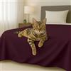 Byour3 - Copriletto in Cotone Misto ORGANICO Matrimoniale Letto Singolo Piazza e Mezza Coperta Pesante Lavabile Teli Arredo Multiuso Copritutto GrandFoulard Copridivano (Amarena, Singolo)