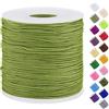 Uiopa Filo Nylon per Braccialetti 0,7mm x 120m Filo Braccialetti Fai da Te Cordone Perline per Collana, Bracciale, Creazione di Gioielli, Macramè, Artigianato