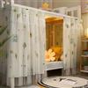 ITODA Tenda per letto a castello elegante tenda a baldacchino antipolvere tende oscuranti zanzariere per dormitorio ombreggiante privacy panno per letto singolo