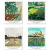 Berkin Arts Stampe da Parete Paesaggio Senza Cornice, Set di 4 Poster, Carta artistici di alta qualità Taglia: 20x25 cm, Vintage Artistiche Verde Campagna Famoso Dipinto per Sala Vincent Van Gogh Poster
