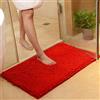 ele ELEOPTION Soft Shag Tappetino da Bagno Tappeto Cucina Porta Piedi Zerbino Striscia Antiscivolo Zerbino Assorbente Tappetini da Bagno Doccia Shaggy Carpet - 60 x 90 cm, Rosso