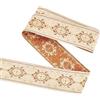 Fingerinspire, nastro di jacquard metallico, 7 m, motivo: fiore a diamante, 50 mm di larghezza, etnico, per ricamo e merletto, accessori per abbigliamento, fai da te