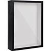 PTJJXA Cornice 3D Profonda, 22,7 x 31,4 cm 3D Ombra Profonda Box Cornice per Foto, Legno Cornice per Oggetti con Foglio Acrilico Trasparente, Cornice Contenitore Riempibile per Souvenir Fiore (Nero 5CM)