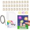 OTCRAFT Set di 30 adesivi a LED per circuiti e nastro conduttivo per circuiti e nastri in tessuto conduttivo; kit leggero per biglietti speciali, album di ritagli, decorazioni e progetti luminosi (3