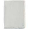 Jollein Coperta muslin - Fringe Stripe, verde mare/avorio - 120 x 120 cm - 100% cotone - per lettino - 0,5 TOG - certificato GOTS - con frange