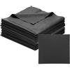 PATIKIL Panno In Microfibra Per Pulizia Occhiali 12x12, 12 Pezzi Panno Per Pulizia Occhiali Morbido Per Schermi Lenti Fotocamera Occhiali Schermi, Nero