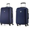 Hauptstadtkoffer Wedding - Set di 2 Valigie, TSA, (S & L), Blu Scuro