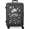 Kuromi Joumma Sanrio Kuromi Fortune Telling Valigia Media Nero 46x65x23 cm Rigido 3 kg Lucchetto a Combinazione Laterale ABS 3 kg 56L
