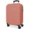 Roll Road Menorca Nude Valigia da Cabina 38x55x20 cm Rigido ABS Lucchetto a Combinazione Integrato 35L 2.6kg 4 Doppie Ruote Estensibile Bagaglio a Mano