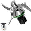 Elecbee Lame Compatibile con Vorwerk Thermomix TM5 TM6, Lama di Ricambio per Vorwerk Bimby conThermomix TM5 e TM6, Coltello Miscelatore Accessori TM6 TM5, Accessorio con Bimby di Ricambio Cucina
