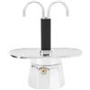 Yosoo Health Gear Caffettiera Express Caffettiera Caffettiera Espresso in Alluminio Caffettiera Classica Italiana Macchina per e Caffè Cubano Doppia Macchina, Vespresso Elettrico Portatile in