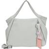 Fritzi aus Preussen Fritzi Slouchy Sky Shopper borsa donna nylon a spalla capiente con cerniera tracolla regolabile tasca interna quotidiano viaggio shopping 30 x 48 x 14 cm - Pesca Tortora, Leo Pietra, Nero, Blu Lime