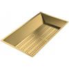 Foster 8151 009 Vaschetta forata inox PVD Gold 21,5 x 38 cm - 8151009