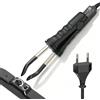 PORFOYO Pinza termica per capelli Iron, 100 - 200 °C, pinza a caldo, per bondings, pinze termiche, extension per capelli, strumento di estensione dei capelli, per uso domestico e saloni, colore nero
