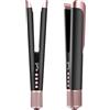 Raglory Air Piastra Capelli e Asciugacapelli 2 In 1 - Piastra che Asciuga e Stira i Capelli, Nessuna Piastra Riscaldante/Nessun Danno da Calore, 110.000 RPM Piastra per Capelli, 1300W, Nero e Oro Rosa