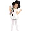 Bristol Novelty Costume da Pupazzo di Neve per Bambine, Colore, XS, CC311 Halloween