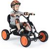 FANTASK Gokart per bambini con pedale, sedile regolabile, marcia avanti e indietro, portata fino a 30 kg, auto pedalata per ragazzi e ragazze dai 3 anni in su, colore nero